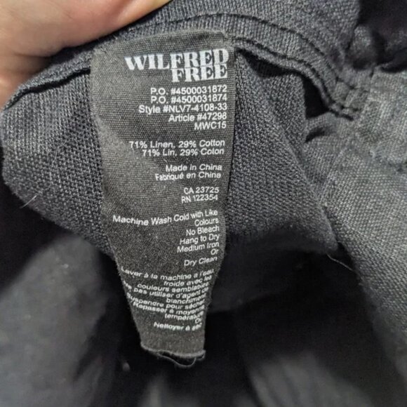 Aritzia Wilfred Free | Rayder Linen Moto Jacket | Black | S - Picture 9 of 9